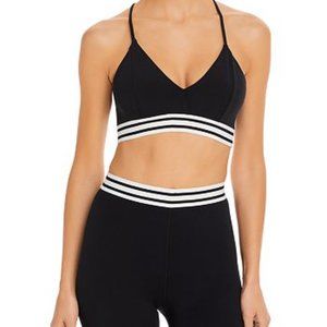 {SPLITS 59}  Black White Roxan Athletic Set Athletic Bra & Leggings S,M